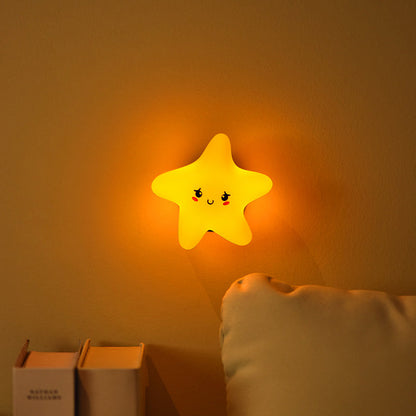 Contemporary Creative Silicone ABS Star Moon Cloud Kids USB Charging LED Table Lamp Night Light With Magnetic Design For Bedroom