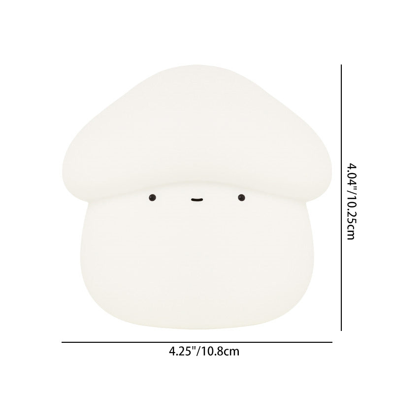 Contemporary Creative ABS Silicone Mushroom-shaped Kids USB Charging LED Table Lamp Night Light With Timer Function For Bedroom