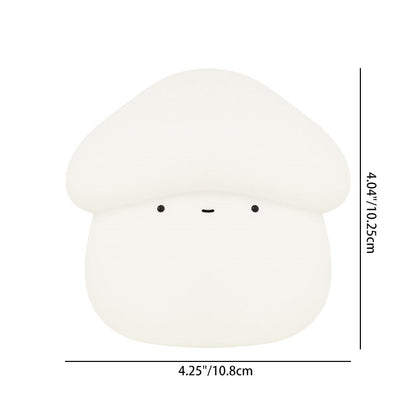 Contemporary Creative ABS Silicone Mushroom-shaped Kids USB Charging LED Table Lamp Night Light With Timer Function For Bedroom