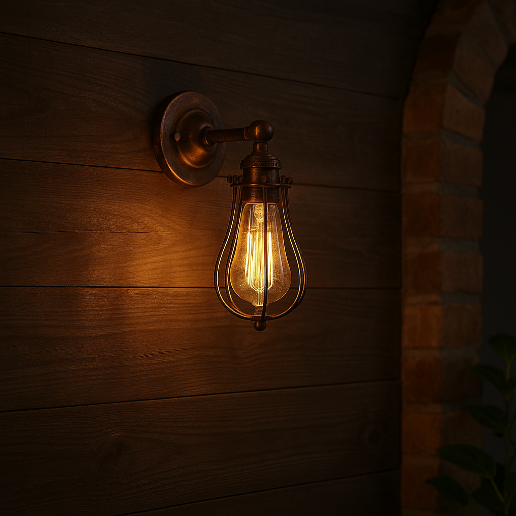 Contemporary Industrial Pot Lid Iron 1-Light Wall Sconce Lamp For Dining Room
