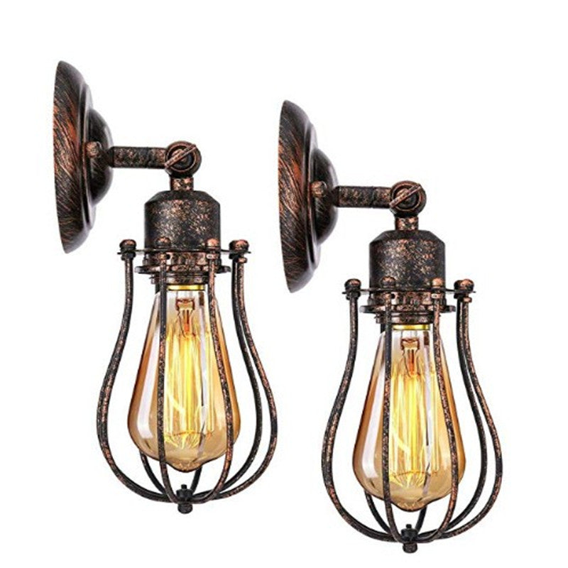 Contemporary Industrial Pot Lid Iron 1-Light Wall Sconce Lamp For Dining Room