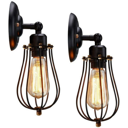 Contemporary Industrial Pot Lid Iron 1-Light Wall Sconce Lamp For Dining Room
