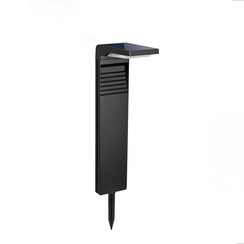 Modern Minimalist Waterproof L-Shape ABS & Plastics LED Solar Landscape Lighting Outdoor Lights For Garden