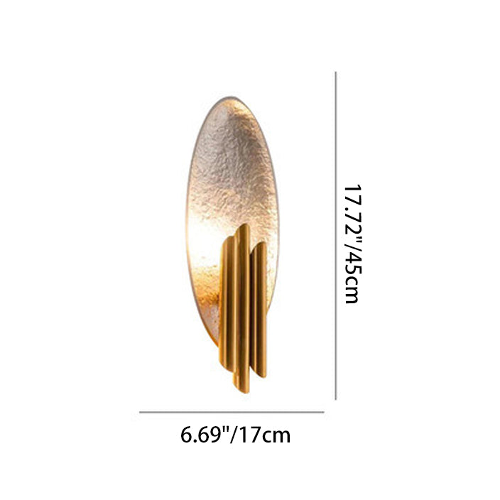 Contemporary Creative Elliptical Iron Resin 2-Light Wall Sconce Lamp For Bedroom