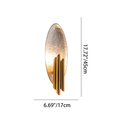 Contemporary Creative Elliptical Iron Resin 2-Light Wall Sconce Lamp For Bedroom
