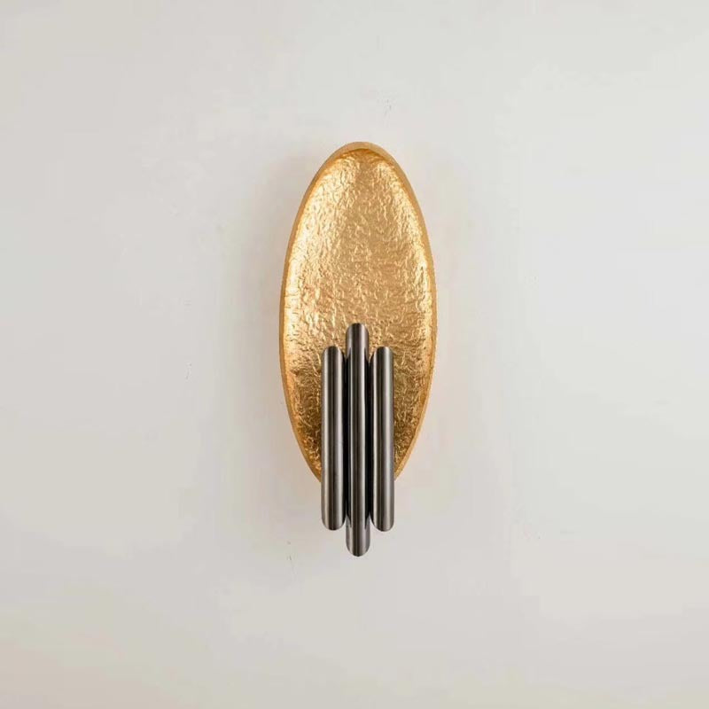 Contemporary Creative Elliptical Iron Resin 2-Light Wall Sconce Lamp For Bedroom