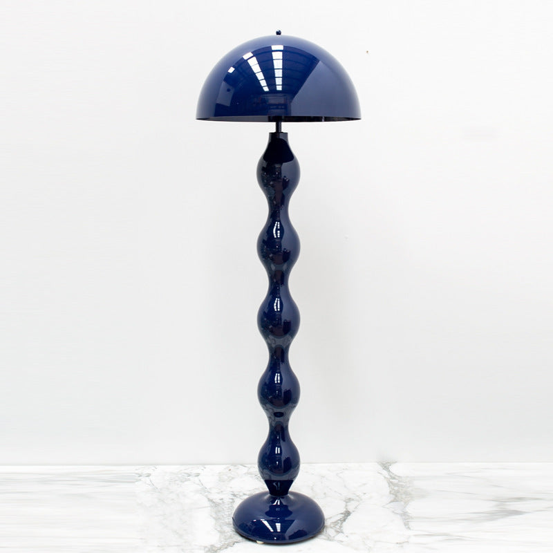 Contemporary Nordic Mushroom Iron Resin 2-Light Standing Floor Lamp For Bedroom