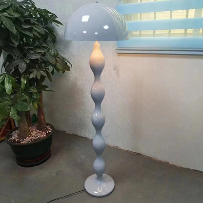 Contemporary Nordic Mushroom Iron Resin 2-Light Standing Floor Lamp For Bedroom