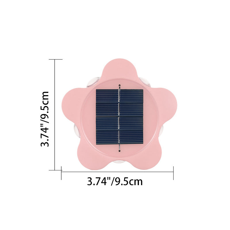 Modern Art Deco Star Waterproof Solar ABS & Acrylic LED Outdoor Wall Sconce Lamp For Outdoor Patio