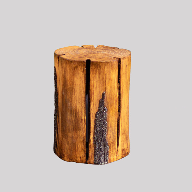 Traditional Rustic Waterproof Solar Tree Stump Resin & FRP LED Outdoor Light Landscape Lighting For Garden