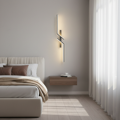 Modern Minimalist Linear Hardware Aluminum LED Wall Sconce Lamp For Hallway