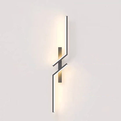 Modern Minimalist Linear Hardware Aluminum LED Wall Sconce Lamp For Hallway