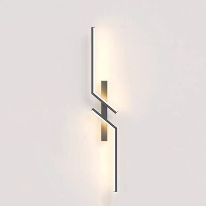Modern Minimalist Linear Hardware Aluminum LED Wall Sconce Lamp For Hallway