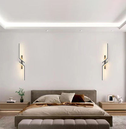 Modern Minimalist Linear Hardware Aluminum LED Wall Sconce Lamp For Hallway