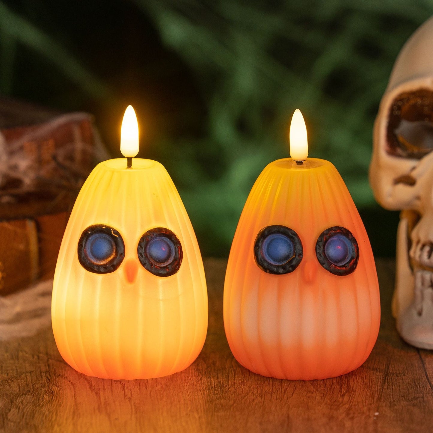 Contemporary Creative Halloween Owl PVC LED Kids Decorative Night Light For Bedroom