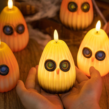Contemporary Creative Halloween Owl PVC LED Kids Decorative Night Light For Bedroom