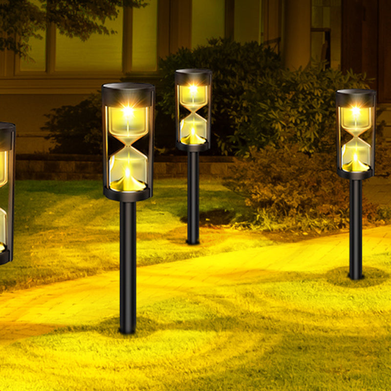 Modern Art Deco Waterproof Solar ABS PC Linear LED Outdoor Light For Garden