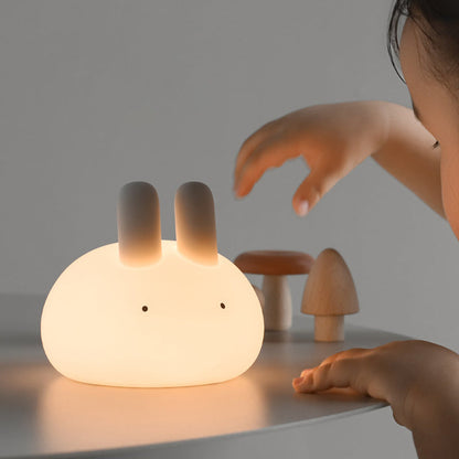 Modern Art Deco ABS Silica Rabbit LED Night Light For Bedroom