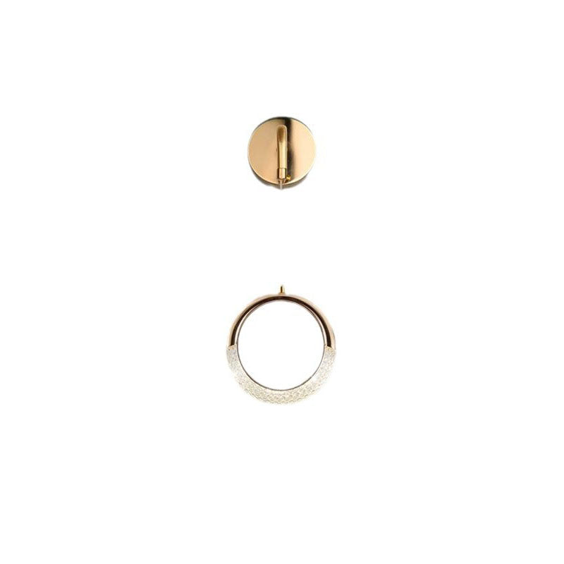 Modern Minimalist PVC Metal Acrylic Moon LED Wall Sconce Lamp For Bedroom