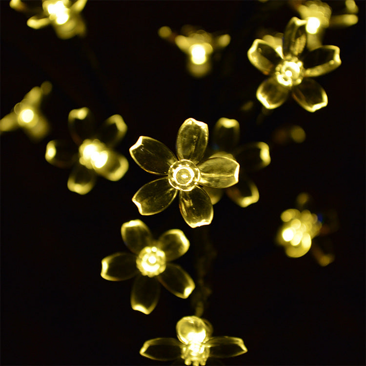 Modern Art Deco Waterproof Solar Copper Iron PVC Steel Flower LED Landscape Lighting Outdoor Light For Garden