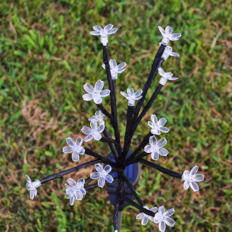 Modern Art Deco Waterproof Solar Copper Iron PVC Steel Flower LED Landscape Lighting Outdoor Light For Garden