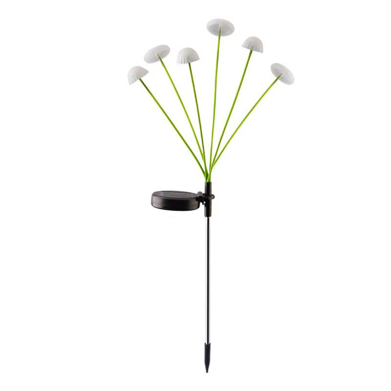 Modern Art Deco Waterproof Solar Stainless Steel ABS Silicone Jellyfish LED Landscape Lighting Outdoor Light For Outdoor Patio