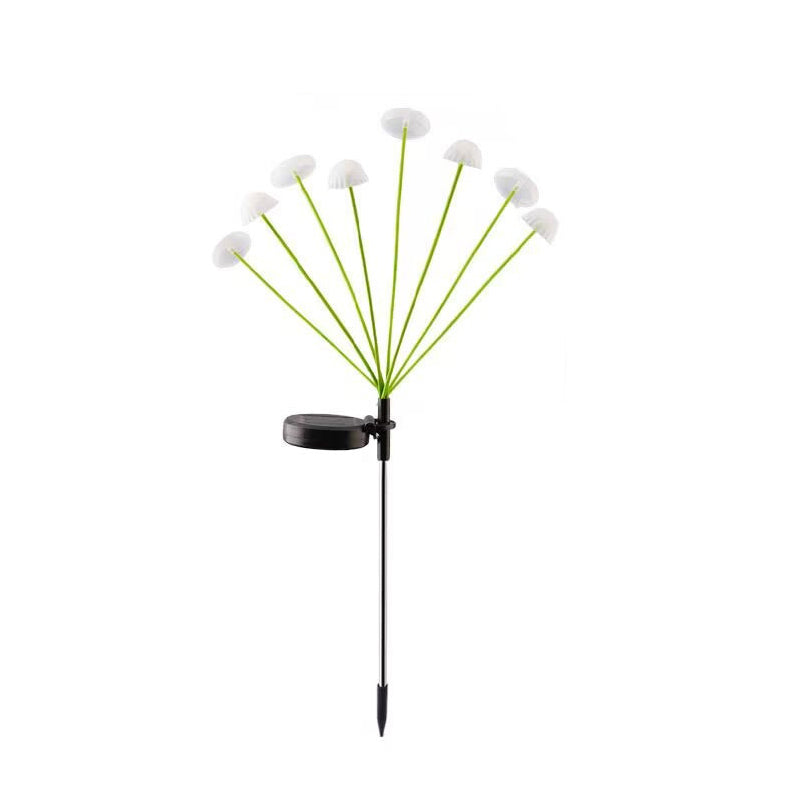 Modern Art Deco Waterproof Solar Stainless Steel ABS Silicone Jellyfish LED Landscape Lighting Outdoor Light For Outdoor Patio
