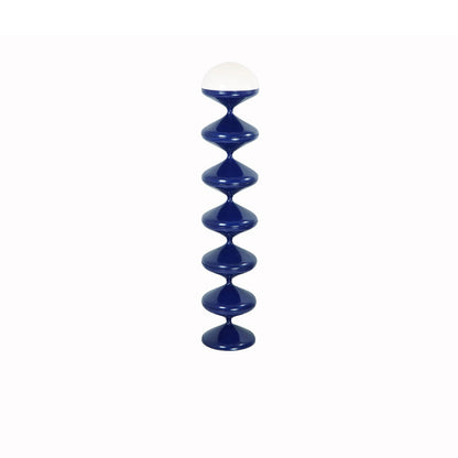 Contemporary Scandinavian Iron Acrylic Cream Round 1-Light Standing Floor Lamp For Bedroom