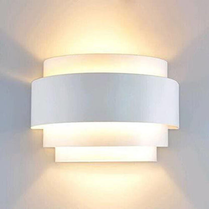 Modern Minimalist Iron Semicircle 1-Light Wall Sconce Lamp For Bedroom
