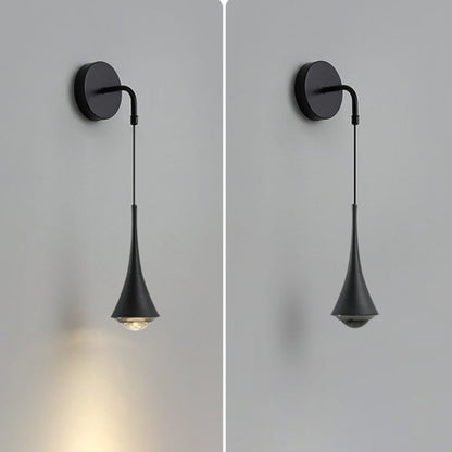 Contemporary Scandinavian Aluminum Iron Linear LED Wall Sconce Lamp For Bedroom