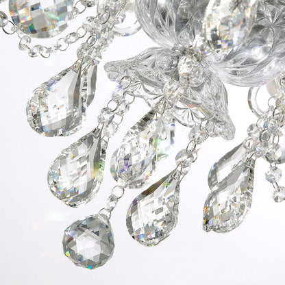 Contemporary Luxury Metal Crystal Round 6/8/10 Light Chandelier For Living Room