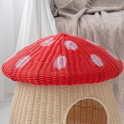 Contemporary Creative Cylindrical Mushroom-Shaped PP Cat Bed For Bedroom