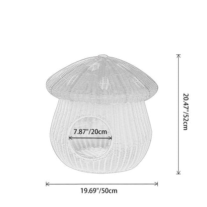 Contemporary Creative Cylindrical Mushroom-Shaped PP Cat Bed For Bedroom