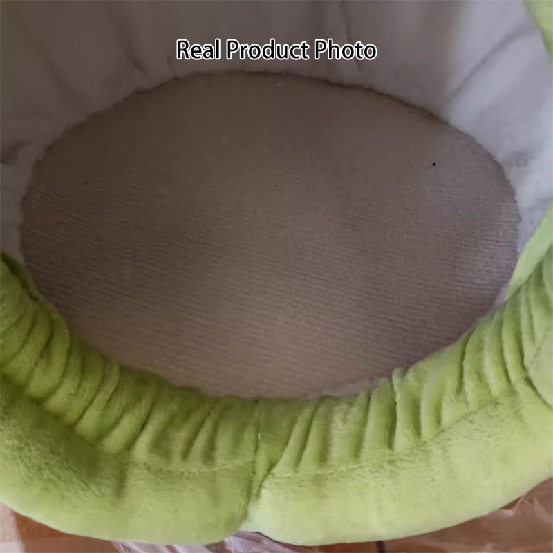 Contemporary Creative Spherical Round Hemp Rope Foam Sherpa Fabric Velvet Anti-Slip Dotted Fabric Cat Bed Toy Ball For Bedroom