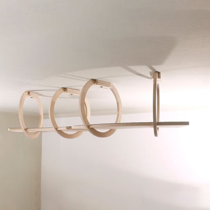 Modern Minimalist Round Curved Skybridge Plywood Felt Cat Tree & Condo 1/2 Hammock For Living Room