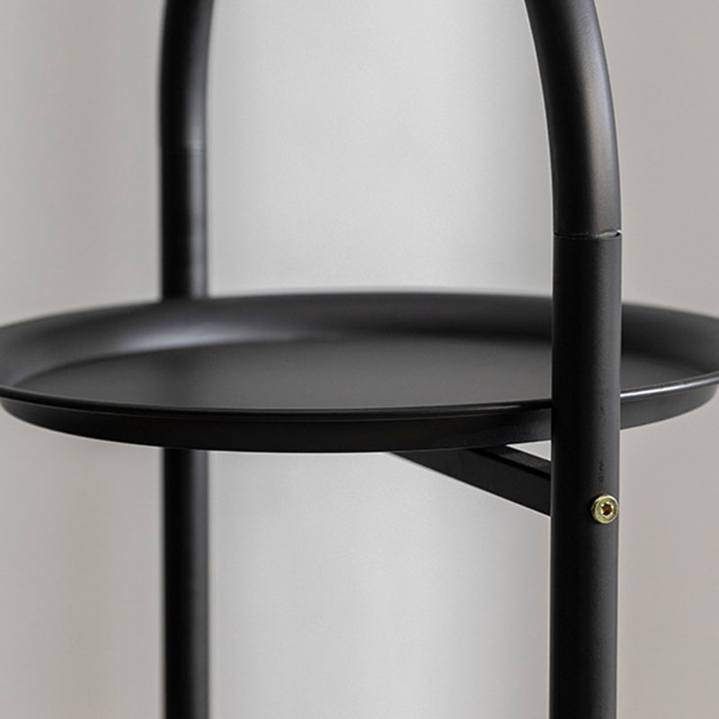 Modern Minimalist Cylindrical Iron Acrylic Hemp Rope Cat Tree & Condo 3-Perch For Living Room