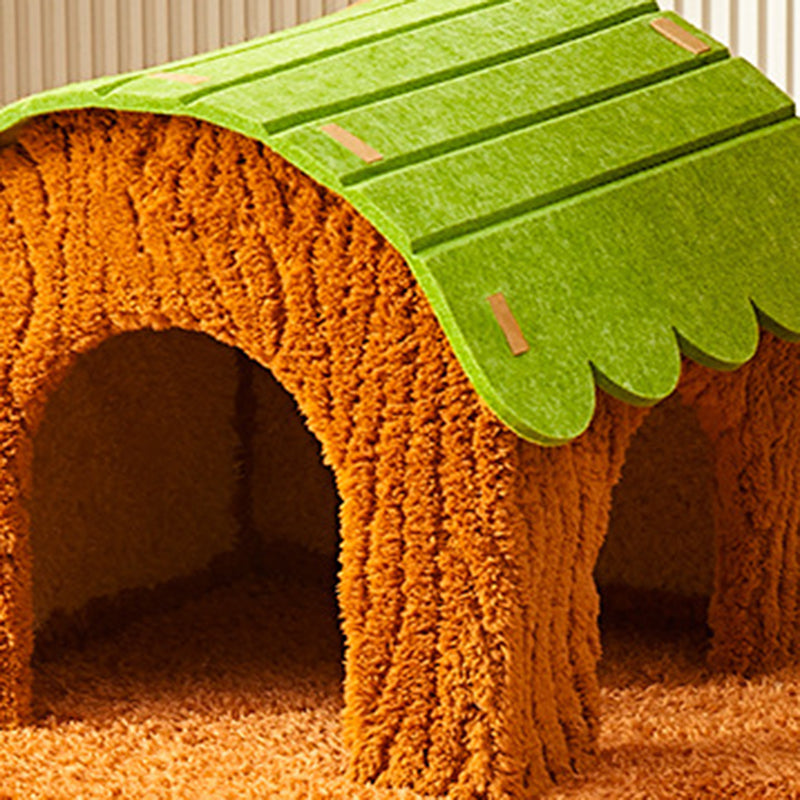 Contemporary Creative Cylindrical Tree House Medium Density Fiberboard Paper Tube Teddy Fleece Felt Sisal Acrylic Cat Tree & Condo 1/2 Condo For Living Room
