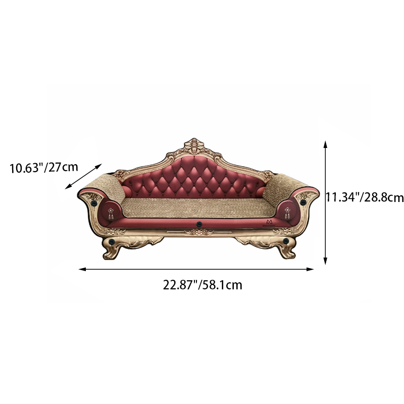 Contemporary Luxury Rectangular Corrugated Paper Medium Density Fiberboard Cat Bed For Living Room