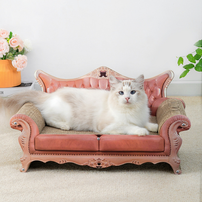 Contemporary Luxury Rectangular Corrugated Paper Medium Density Fiberboard Cat Bed For Living Room