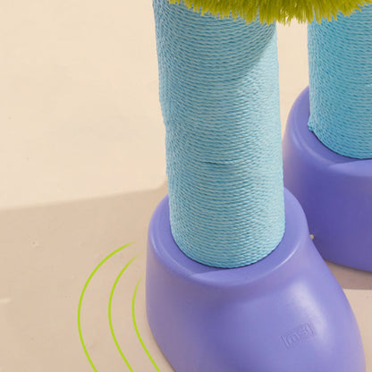 Contemporary Creative Cylindrical Boot-Shaped HDPE Paper Rope Fleece Cat Tree & Condo 1 - Condo For Living Room