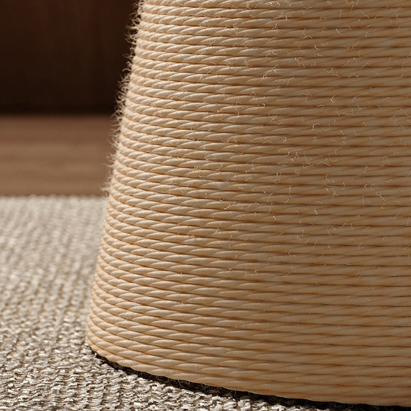 Contemporary Nordic Cone-Shaped Cylindrical Round Corduroy Hemp Rope Plywood Cat Tree & Condo 1 - Condo For Living Room