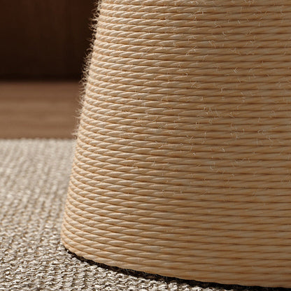 Contemporary Nordic Cone-Shaped Cylindrical Round Corduroy Hemp Rope Plywood Cat Tree & Condo 1 - Condo For Living Room