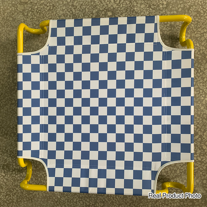 Contemporary Creative Square Checkered Design Oxford Fabric Iron Cat Bed & Dog Bed For Bedroom