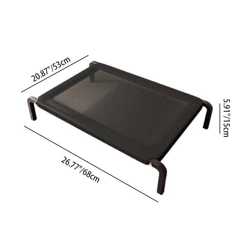 Modern Minimalist Nylon Iron Rectangular Dog Bed For Living Room & Bedroom