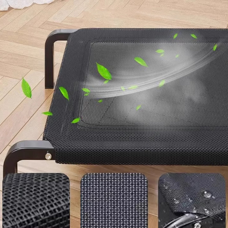Modern Minimalist Nylon Iron Rectangular Dog Bed For Living Room & Bedroom
