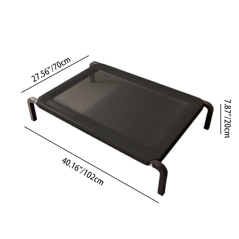 Modern Minimalist Nylon Iron Rectangular Dog Bed For Living Room & Bedroom
