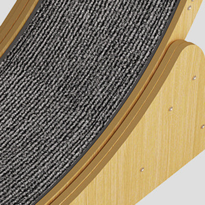 Modern Minimalist HDF Velvet Round Cat Scratch Board Treadmill With Silent Running & Plush Cover For Living Room
