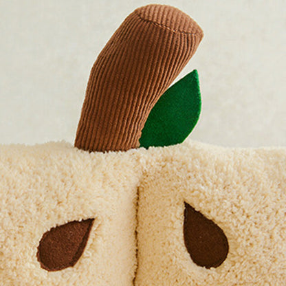 Contemporary Creative Milk Velvet Cotton Velvet Ellipse Apple-Shaped Cat Bed For Living Room & Bedroom