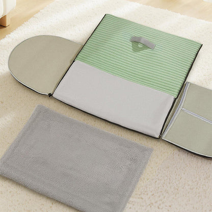Modern Minimalist Velvet Sponge PP Cotton Arch Foldable Cat Bed For Living Room & Bedroom