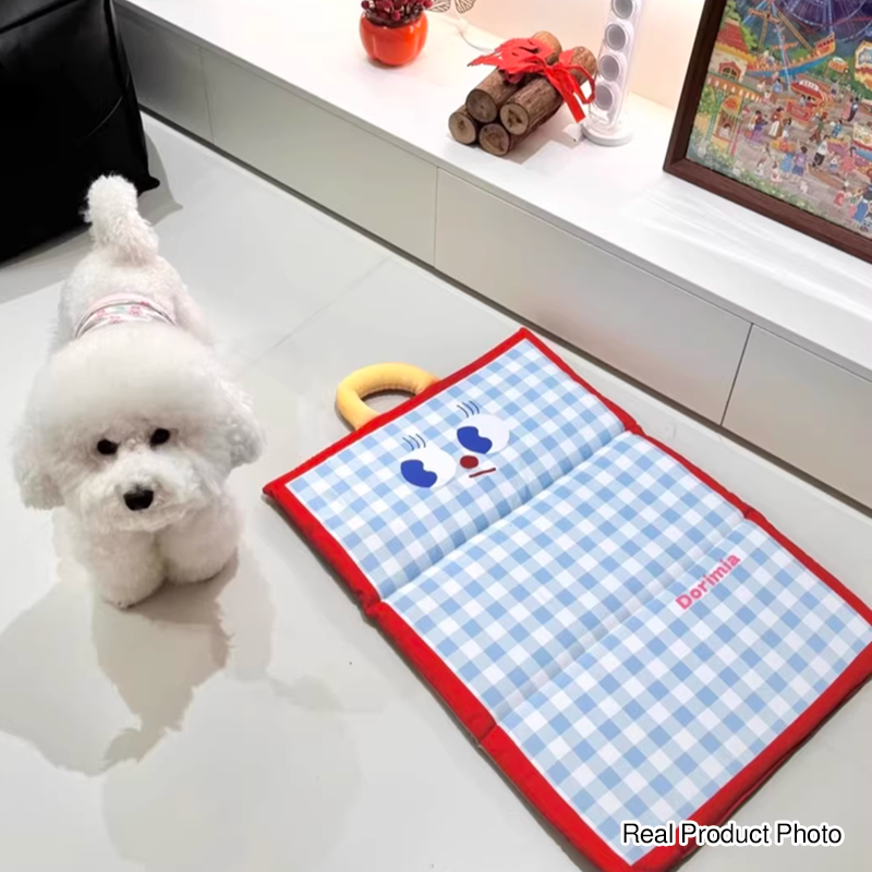 Contemporary Creative Waterproof Tech Fabric PP Cotton Rectangular Cartoon Foldable Dog Bed For Living Room & Bedroom